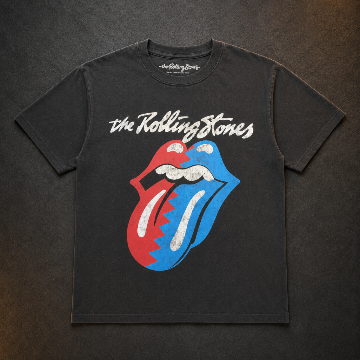 Playera The Rolling Stones, diseño Lengua Rojo / Azul