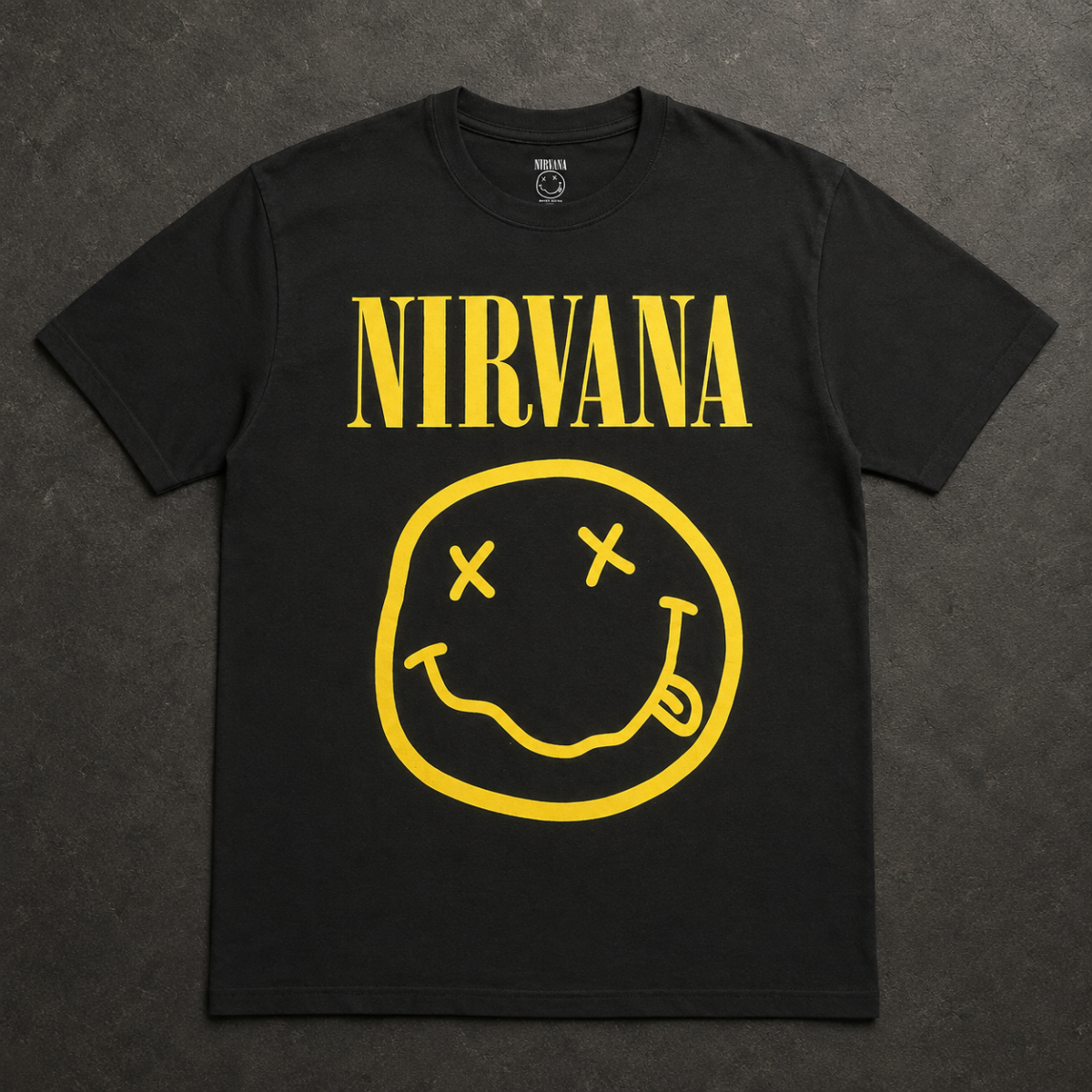 Playera Nirvana, diseño Smiley