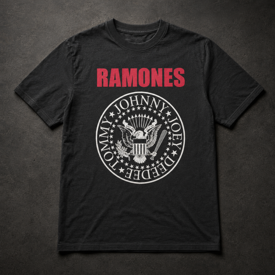 Ramones — Escudo con acento rojo