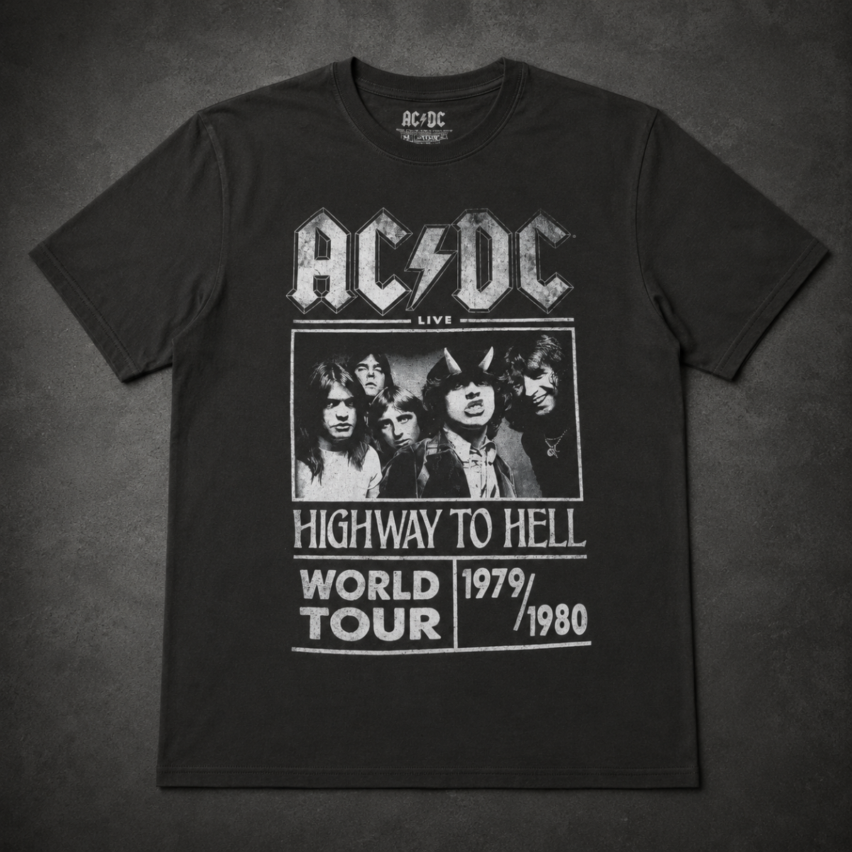Playera AC/DC, diseño Highway to Hell World Tour