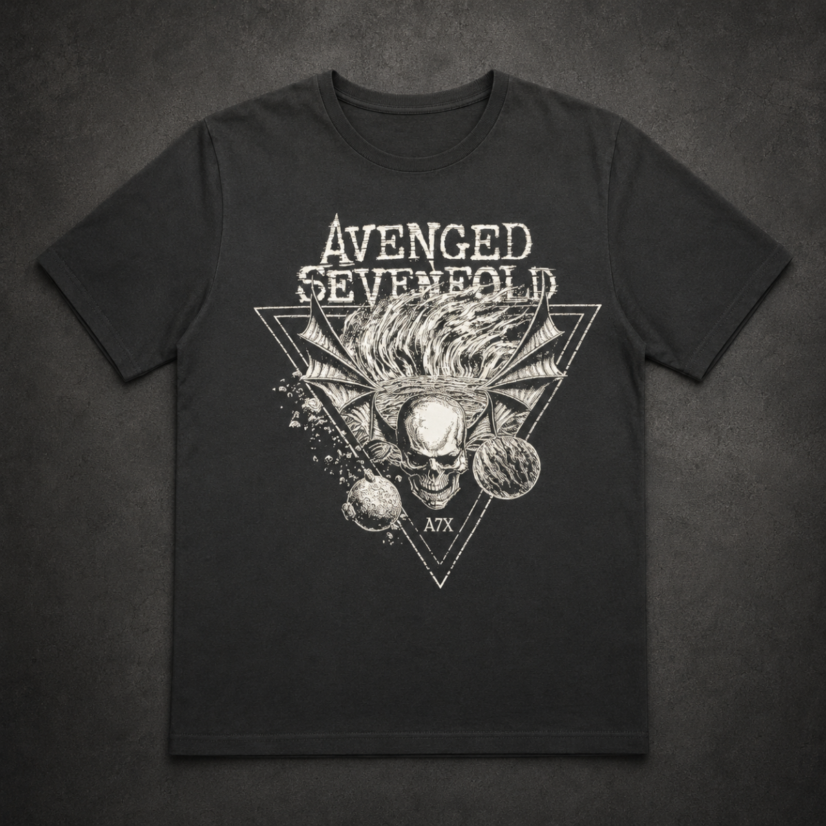 Playera Avenged Sevenfold, diseño Deathbat