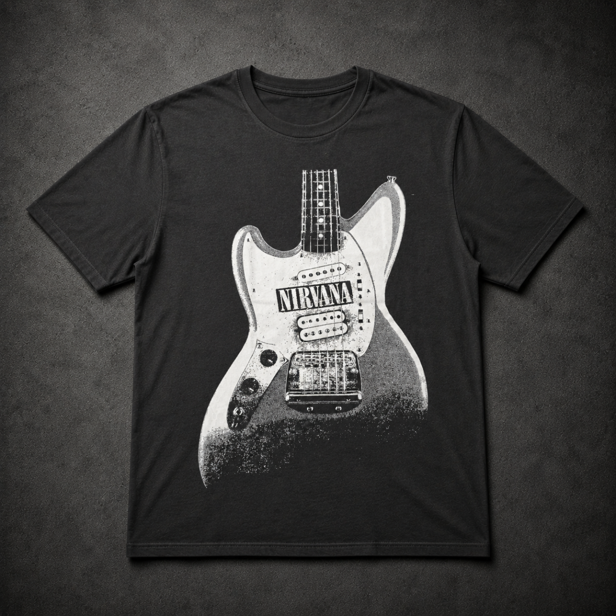 Playera Nirvana, diseño Guitar