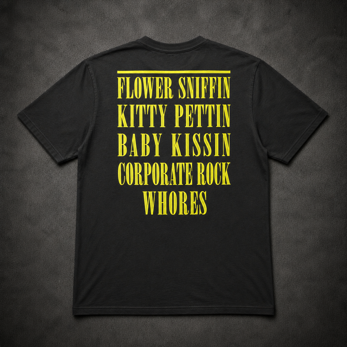 Playera Nirvana, diseño Smiley Frente y Espalda, espalda