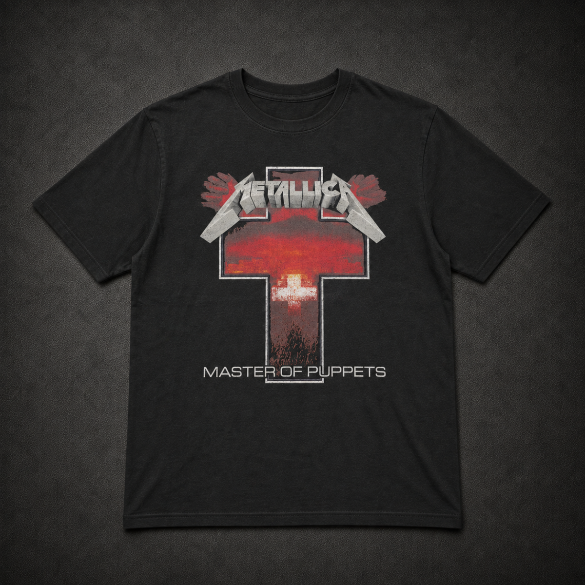 Playera Metallica, diseño Master of Puppets Cross