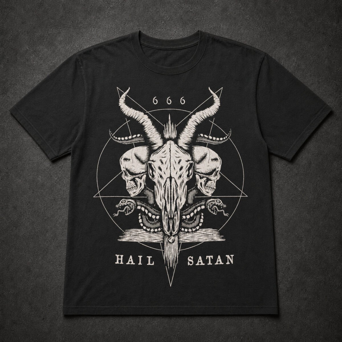 Playera Kingmonster, diseño Baphomet