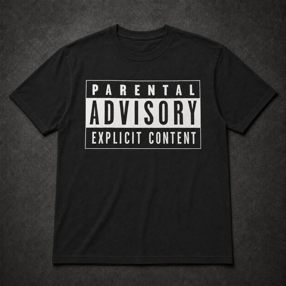 Playera Kingmonster, diseño Parental Advisory Manga Corta