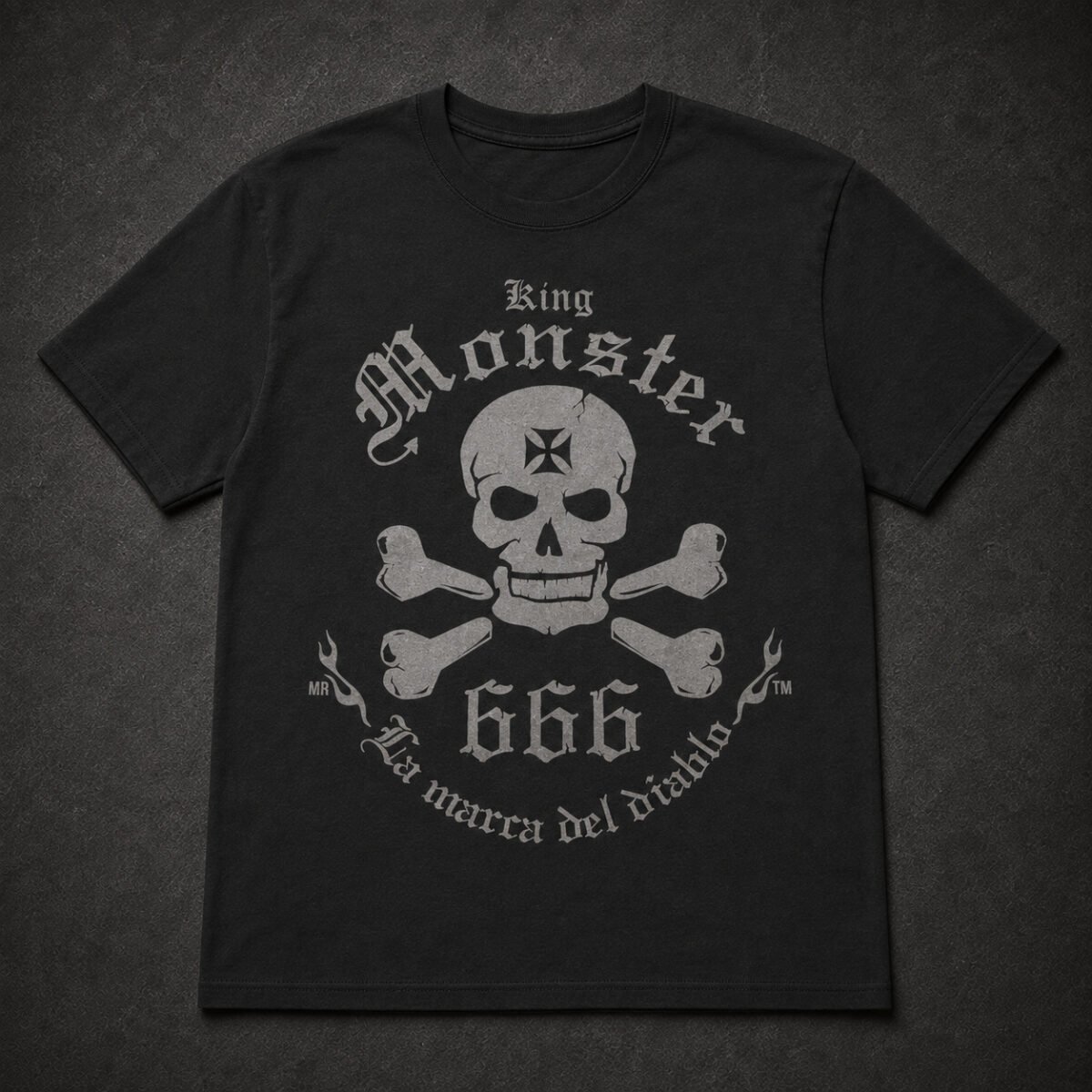 Playera Kingmonster, diseño Logo Kingmonster 666