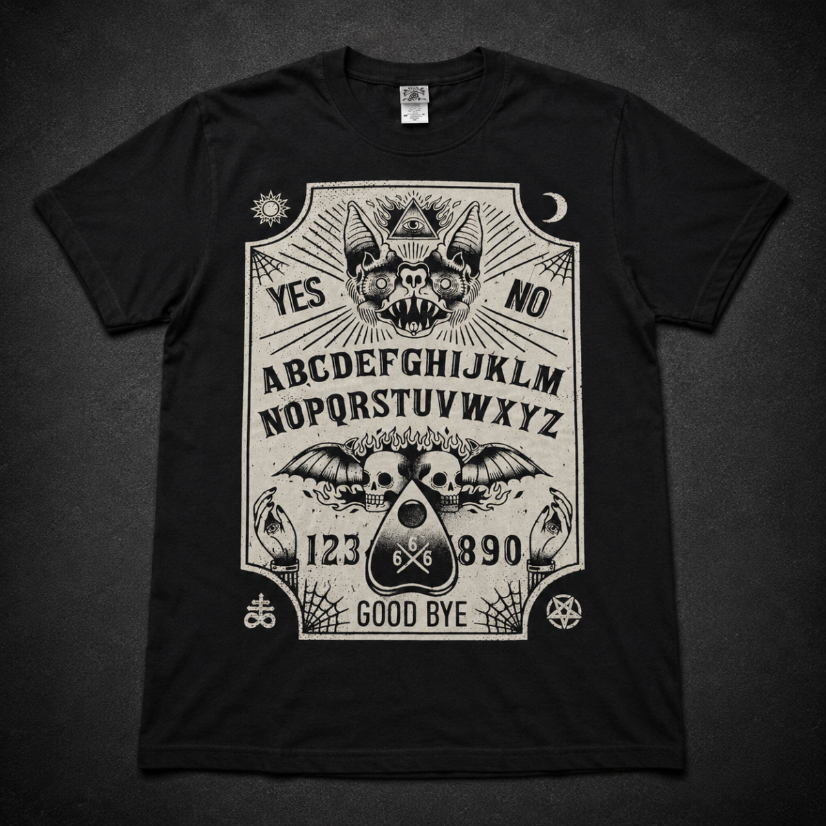 Playera Kingmonster, diseño Ouija 666